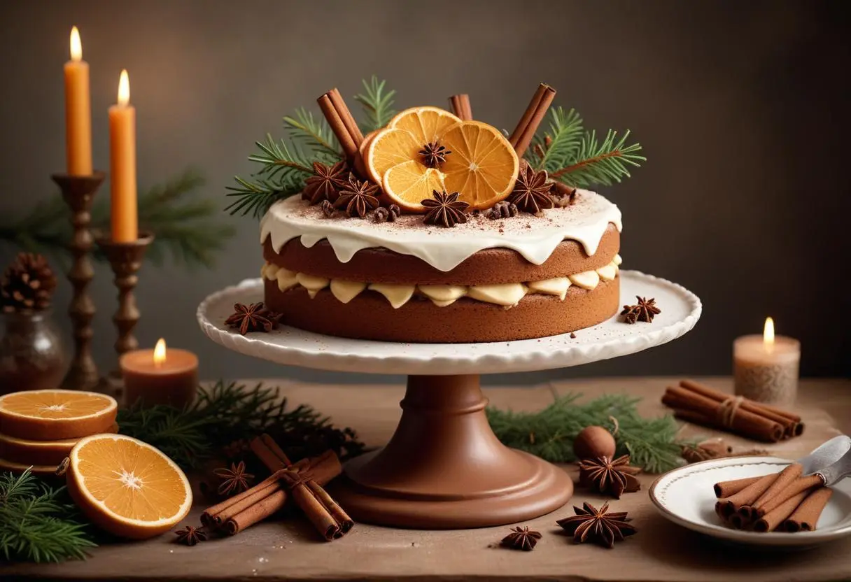 Så gör du en fantastisk pepparkakstårta hemma illustration